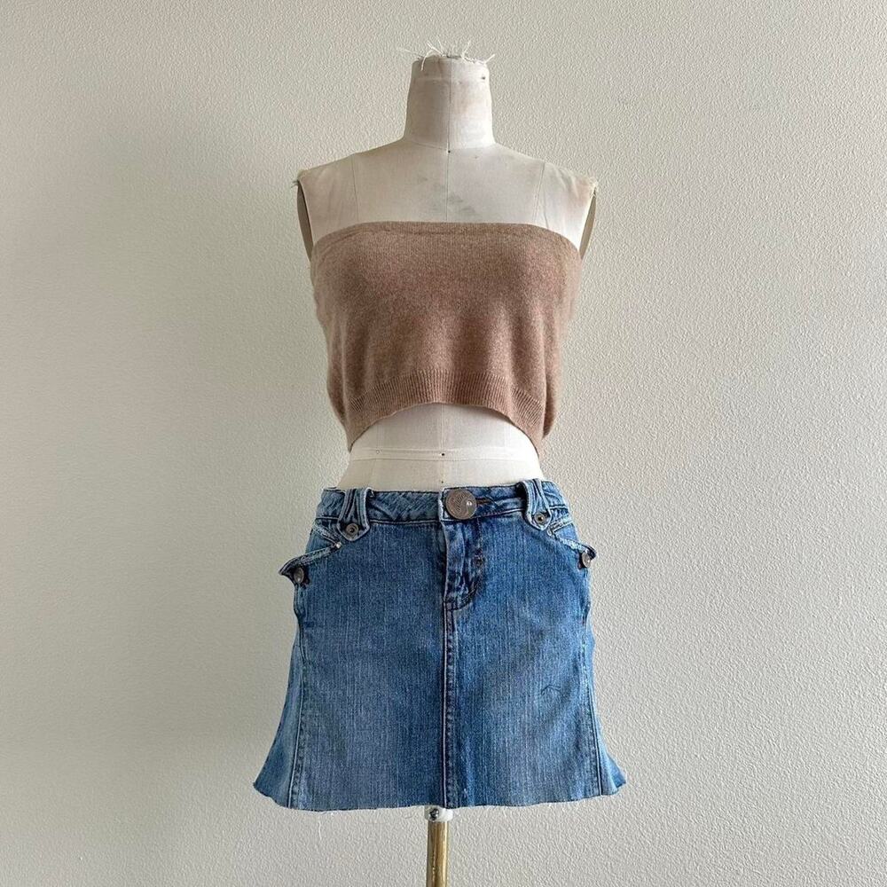 handmade tan cashmere blend bandeau